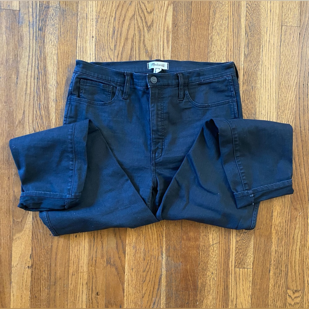 High rise slim straight Madewell jean in 31 tall
